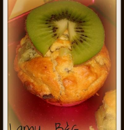 Muffins Kiwi chocolat blanc de lamu - Photo par anthel