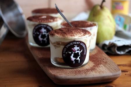 Tiramisu à la Crémeuh Dessert Vanille Les 2 Vaches et aux poires à la cannelle - Photo par Les 2 vaches