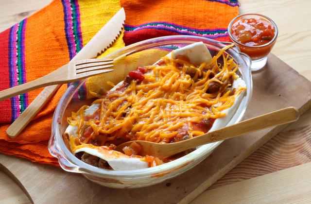Enchiladas de boeuf et haricots rouges - Photo par Silvia Santucci
