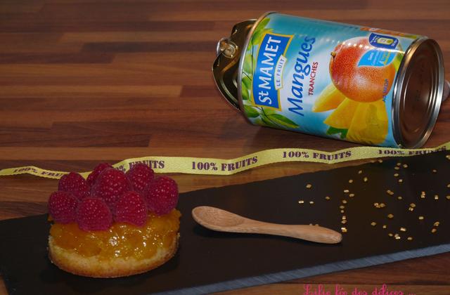 Tartelette sablée mangue framboise - Photo par AurelieJeromeLucas
