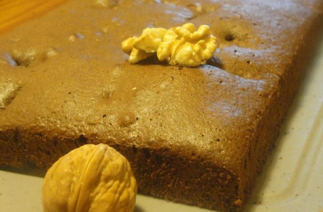 Brownies aux noix et à la poudre d'amande - Photo par elkfat
