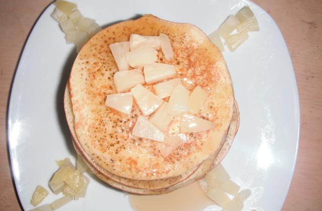 Pancakes à l'ananas - Photo par blackyC