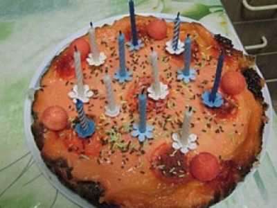 Cheese cake à la fraise tagada - Photo par diabli