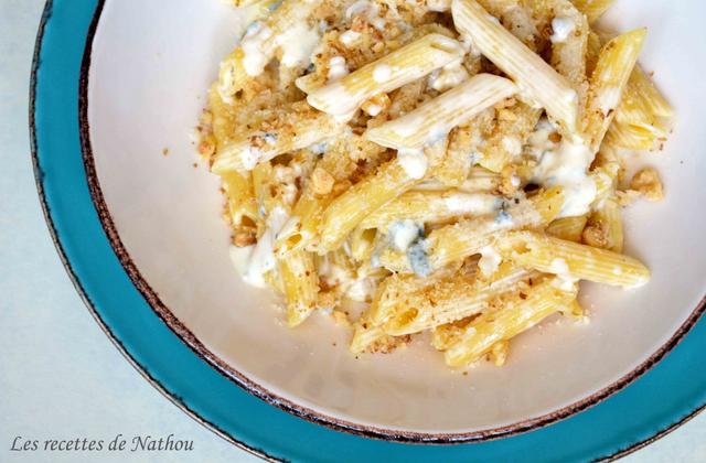 Pennes sauce crémeuse au gorgonzola et aux noix - Photo par Invité