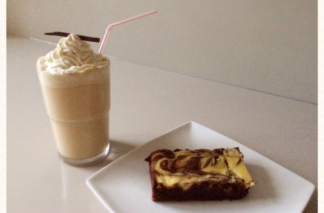 Goûter sucré au fromage : Brownie & Milk-Shake - cest_le_M