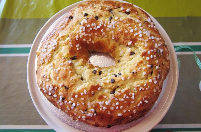 Brioche des rois aux pépites de chocolat - Photo par remaur