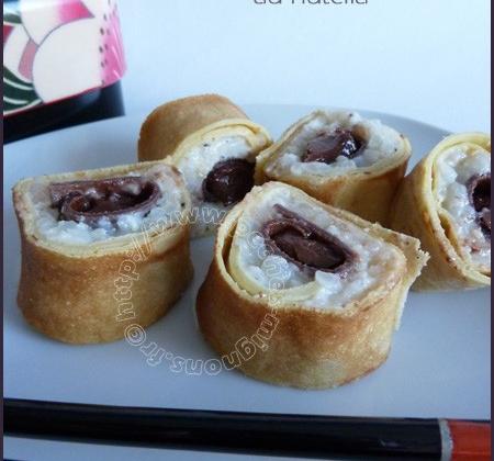 Sushi de crêpes au nutella - Photo par mopech