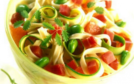 Salade de pâtes au jambon sec - Le Porc