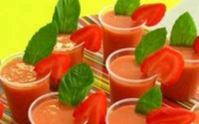 Soupe froide de melon et de fraises à l'huile d'olive - 750g
