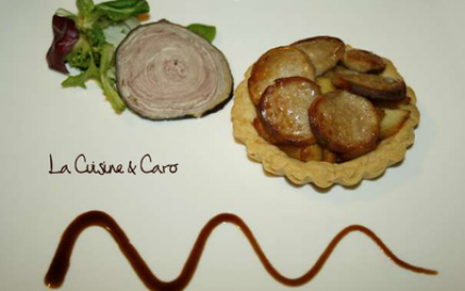 Tarte Pommes Boudin Blanc - la cuisine caro