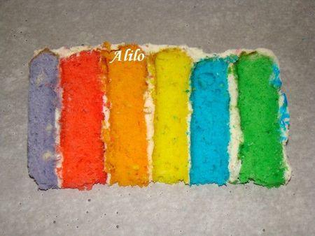 Rainbow Cake facile - Photo par Les Gâteaux Magiques d'Alilo