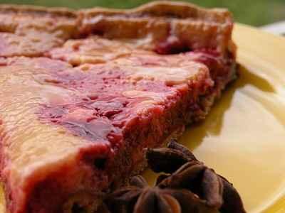 Tarte citron fourrée aux framboises - Photo par mimilafee
