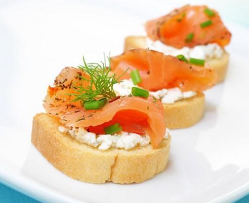 Toasts saumon fumé, mascarpone - Photo par 750g