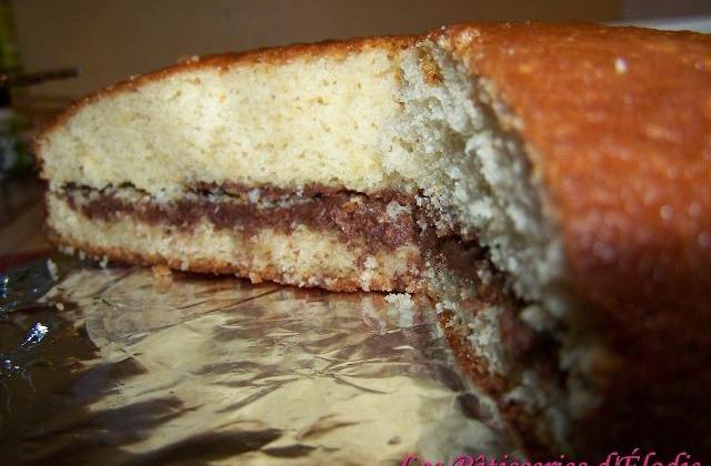 Gâteau au Yaourt amandes et Nutella - Photo par Les Patisseries d&#39;Elodie