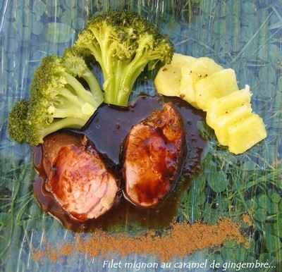 Filet mignon au caramel de gingembre - Photo par chateagX