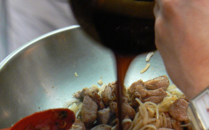 Wok de porc au caramel - Photo par audreycuisine
