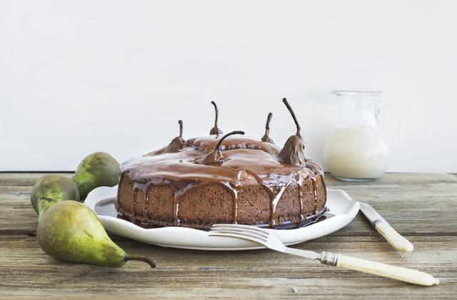 Gâteau au chocolat et poires - Photo par 750g