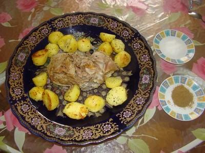 Agneau vapeur accompagné de sel et cumin - Photo par marieeq