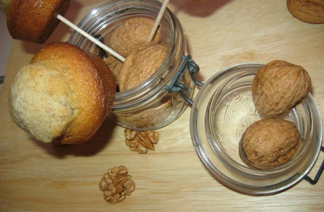 Muffin à la pomme et aux noix - aquiliD