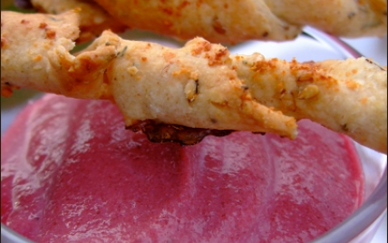 Crèmes de betterave et crackers torsadés - christgOm