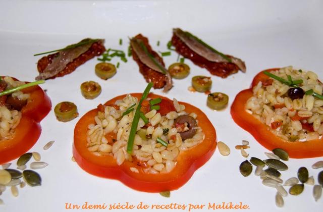 Salade de grains de blé sauce Picado - malikele