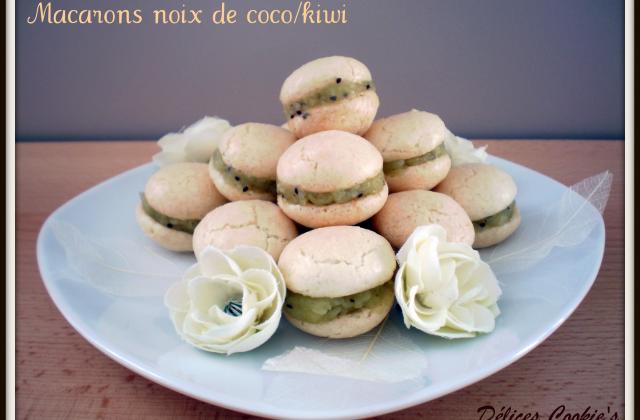 Macarons noix de coco & kiwi - Photo par laura_cookie