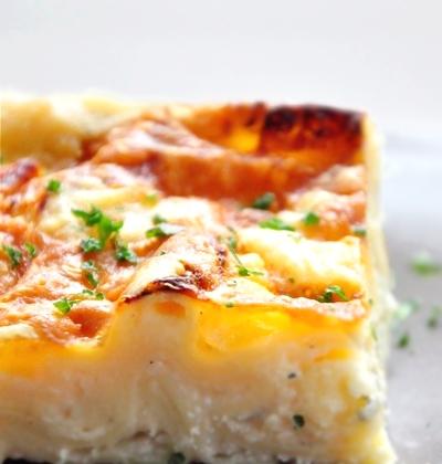 Lasagnes blanches aux 3 fromages (comté, chèvre & bleu) - Photo par mathildee