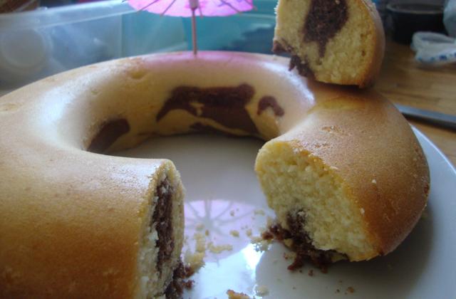 Quatre-quarts au nesquick et aux pépites de chocolat - Photo par la cuisine de doudou