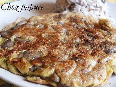 Omelette aux champignons - Photo par myriamn5