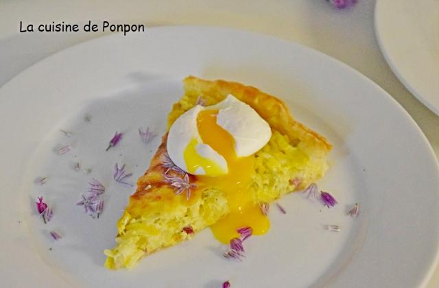 Tarte à la crème de poireaux et moutarde - Photo par Ponpon