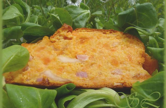 Cake de carottes, lardons-cantal - Photo par Blog d'Elisa