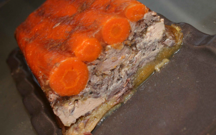 Pressé de bœuf au foie gras et ses légumes d'automne - Photo par sophroch