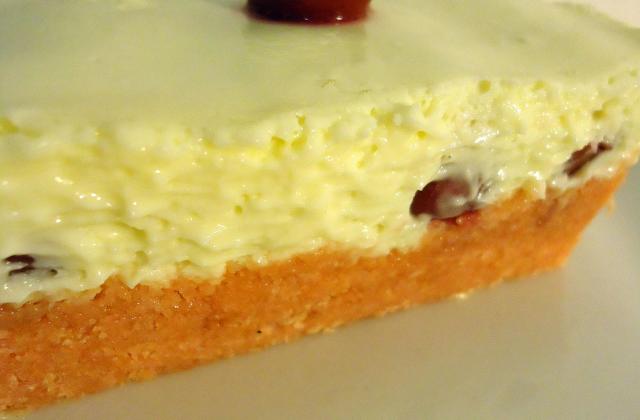 Cheesecake aux cerises et chocolat blanc - Photo par titegrenouye