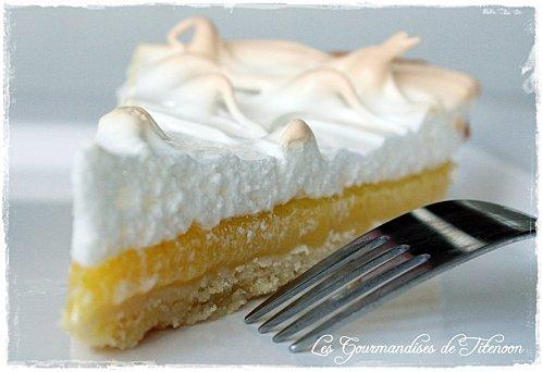 Tarte au citron et sa meringue - Photo par Les Gourmandises de Titenoon
