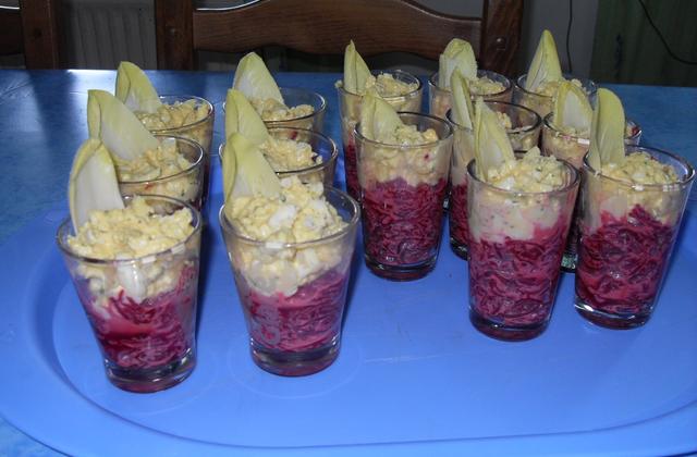 verrine apéro à la betterave - Photo par maurine1605