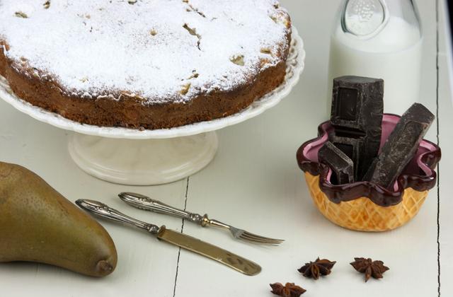 Gâteau poires-chocolat - Photo par caro94