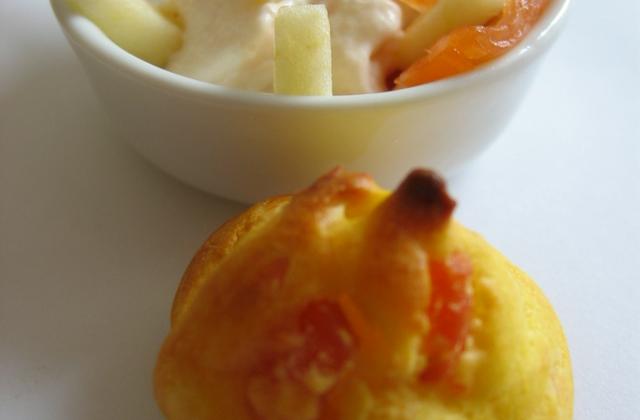 Emulsion de saumon fumé et sa gougère assortie - Photo par Orts