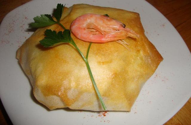 Pastilla crevettes poivrons - Photo par la cuisine de doudou
