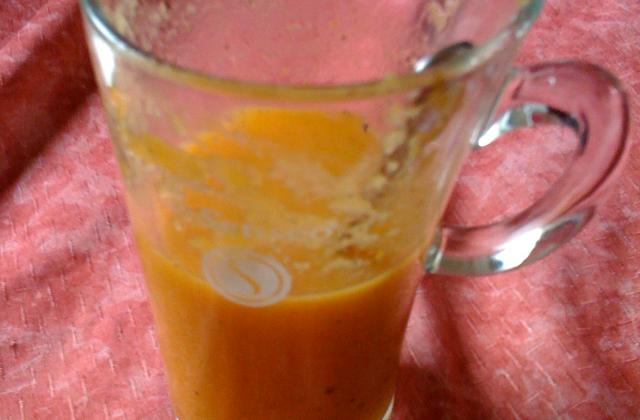 Velouté de courge muscade avec une pointe de crème - Photo par coulhon