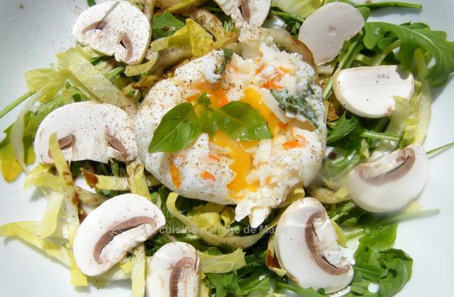 Salade d'œuf pochée au Coraya - Coraya