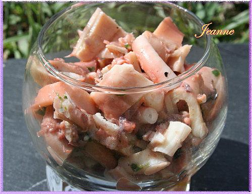 Salade de poulpe - Photo par Jeanne la malice