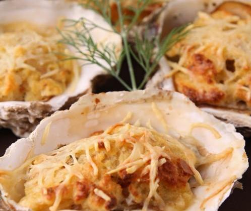Huîtres gratinées au Saint Albray - Photo par 750g