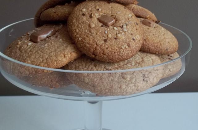 Cookies pralinoise et noisettes torréfiées - Photo par sabfairycake