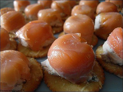 Bouchées au thon et au saumon fumé - Photo par mesenviesetdelices