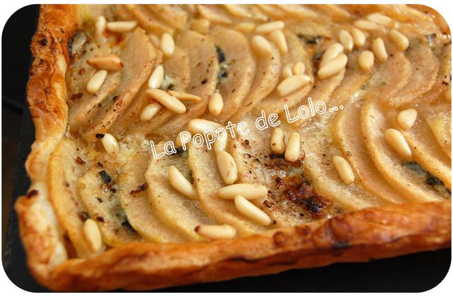 Tarte roquefort, poires, miel - Photo par lapopotedelolo