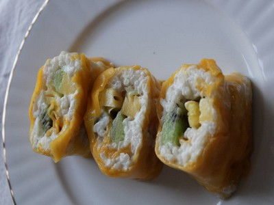 Sushi sucré mangue ananas - Ambiances culinaires