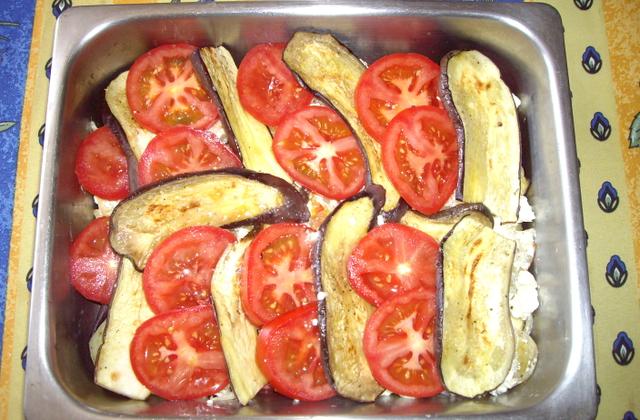 Tian d'aubergines au fromage de brebis facile - Photo par modema
