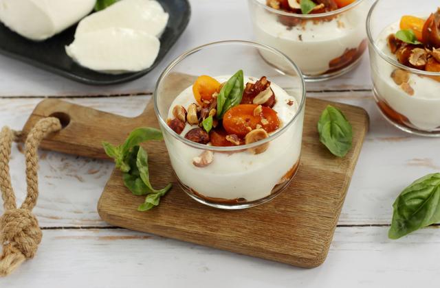 Chantilly de mozzarella et tomates jaunes confites - Photo par Silvia Santucci