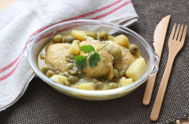 Tajine de poulet citron confit et olives vertes au Cuisine Companion - Photo par Silvia Santucci
