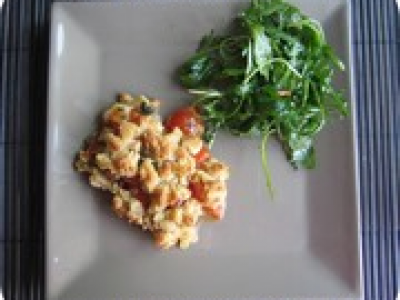 Mon crumble de tomates parmesan - Photo par ateliergourmand